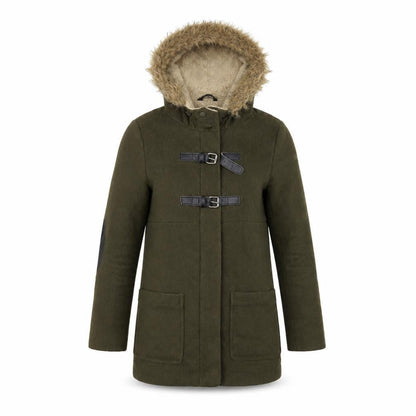 Womens UK Size 6 Miss Selfridge Brown Parka Coat