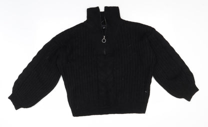 Womens UK Size M New Look Black Pullover Jumper