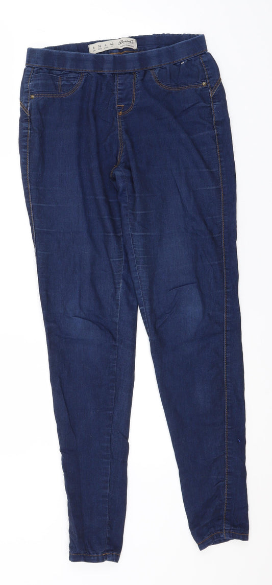 Denim & Co. Womens Blue  Cotton Jegging Jeans Size 8 L30 in Regular