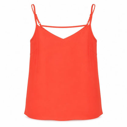 Womens UK Size 10 Primark Red Basic Tank