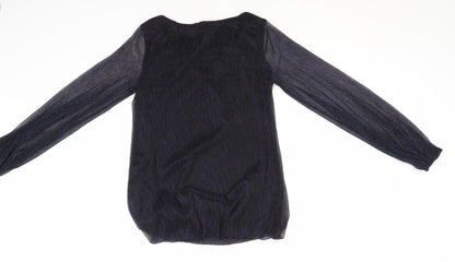 Womens UK Size 10 Preworn Blue Basic Blouse