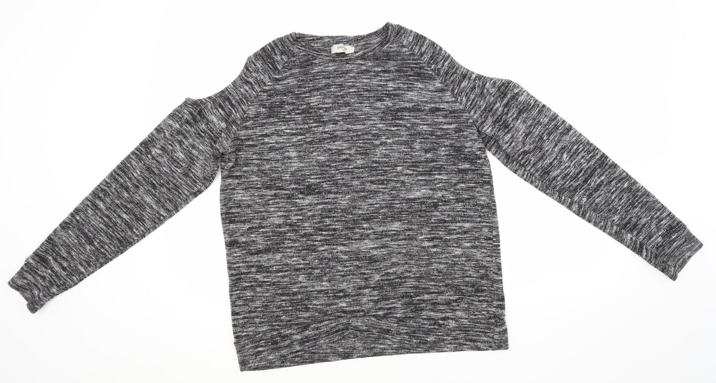 Womens UK Size 14 Papaya Grey Pullover Jumper