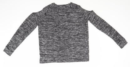 Womens UK Size 14 Papaya Grey Pullover Jumper