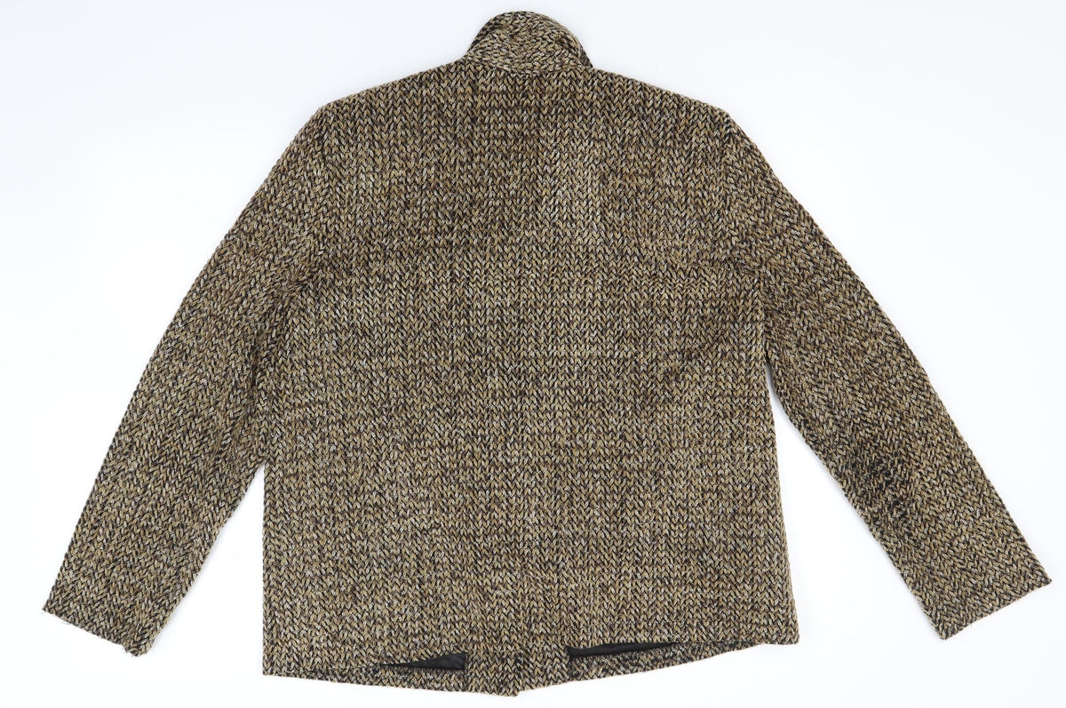 Back view of Ardoise women’s brown overcoat jacket