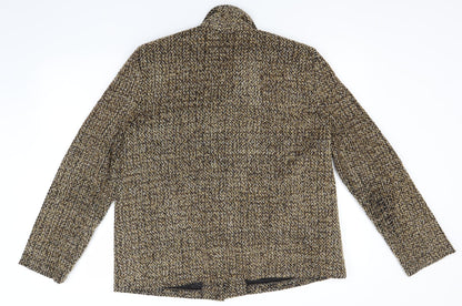 Back view of Ardoise women’s brown overcoat jacket