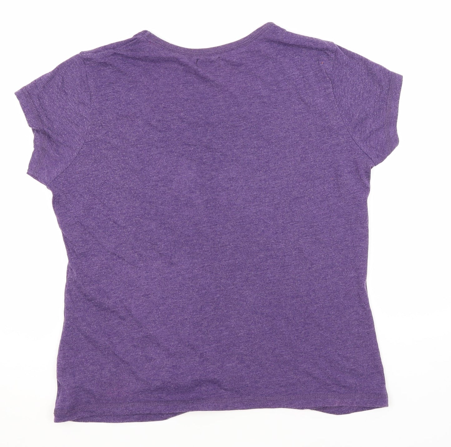 F&F Womens Blue  Cotton Camisole T-Shirt Size 12 Round Neck