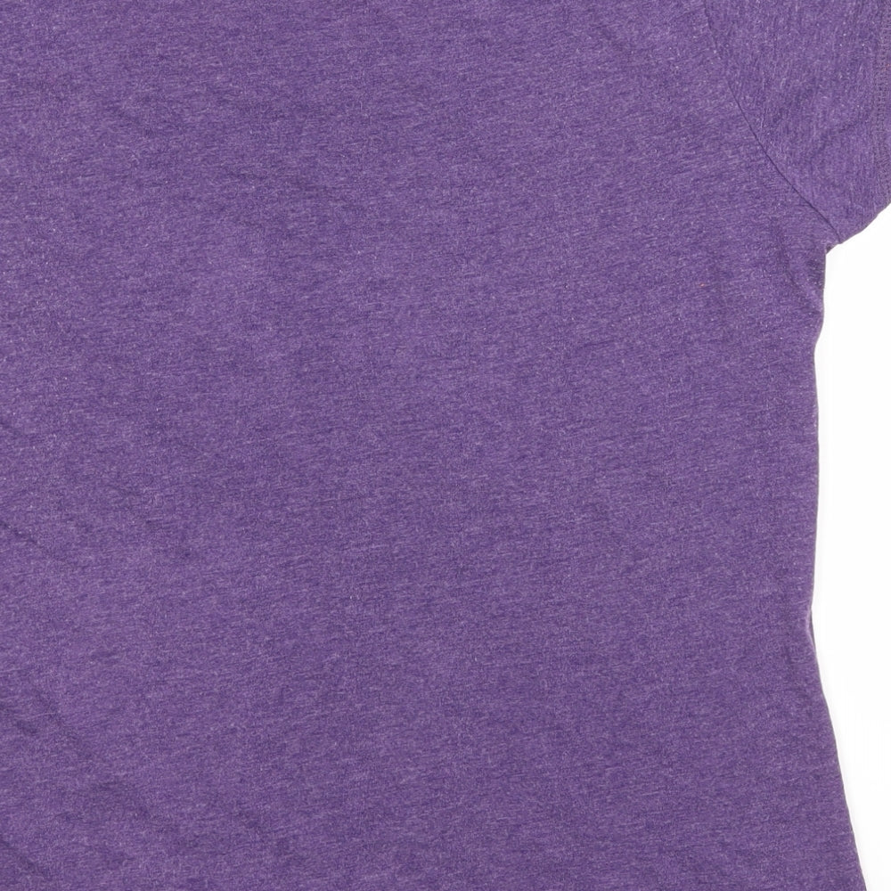 F&F Womens Blue  Cotton Camisole T-Shirt Size 12 Round Neck