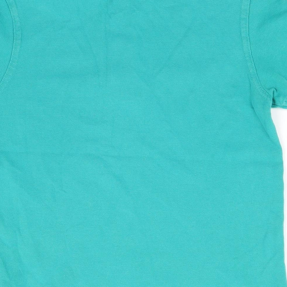 George Boys Green  Cotton Basic Polo Size 7-8 Years Collared