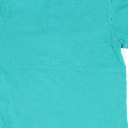 George Boys Green  Cotton Basic Polo Size 7-8 Years Collared