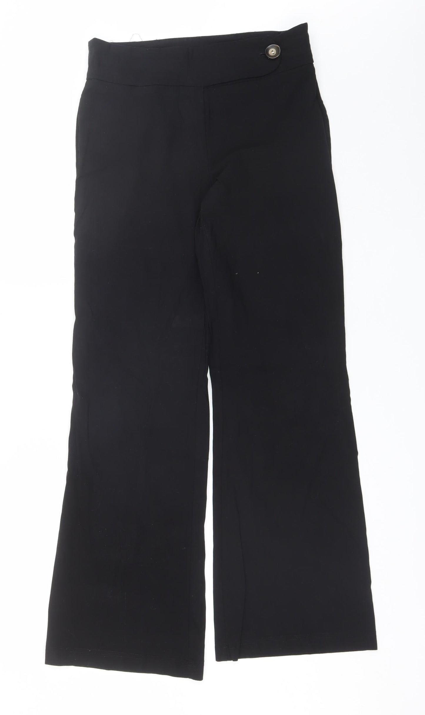 AMARANTO Womens Black  Viscose Dress Pants Trousers Size 12 L30 in Regular