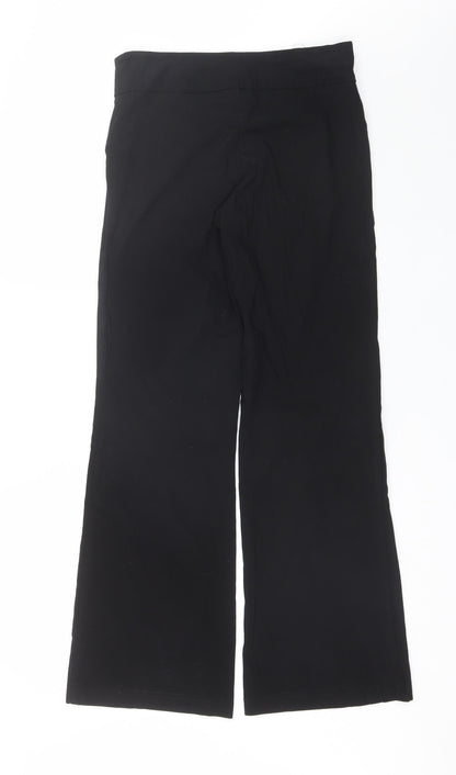 AMARANTO Womens Black  Viscose Dress Pants Trousers Size 12 L30 in Regular