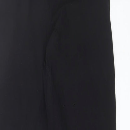 AMARANTO Womens Black  Viscose Dress Pants Trousers Size 12 L30 in Regular