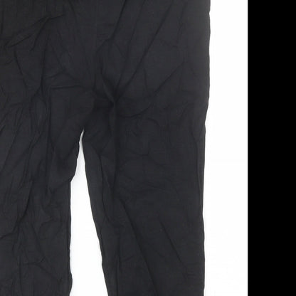 Papaya Womens Black  Viscose Cut-Off Shorts Size 10 L18 in Regular