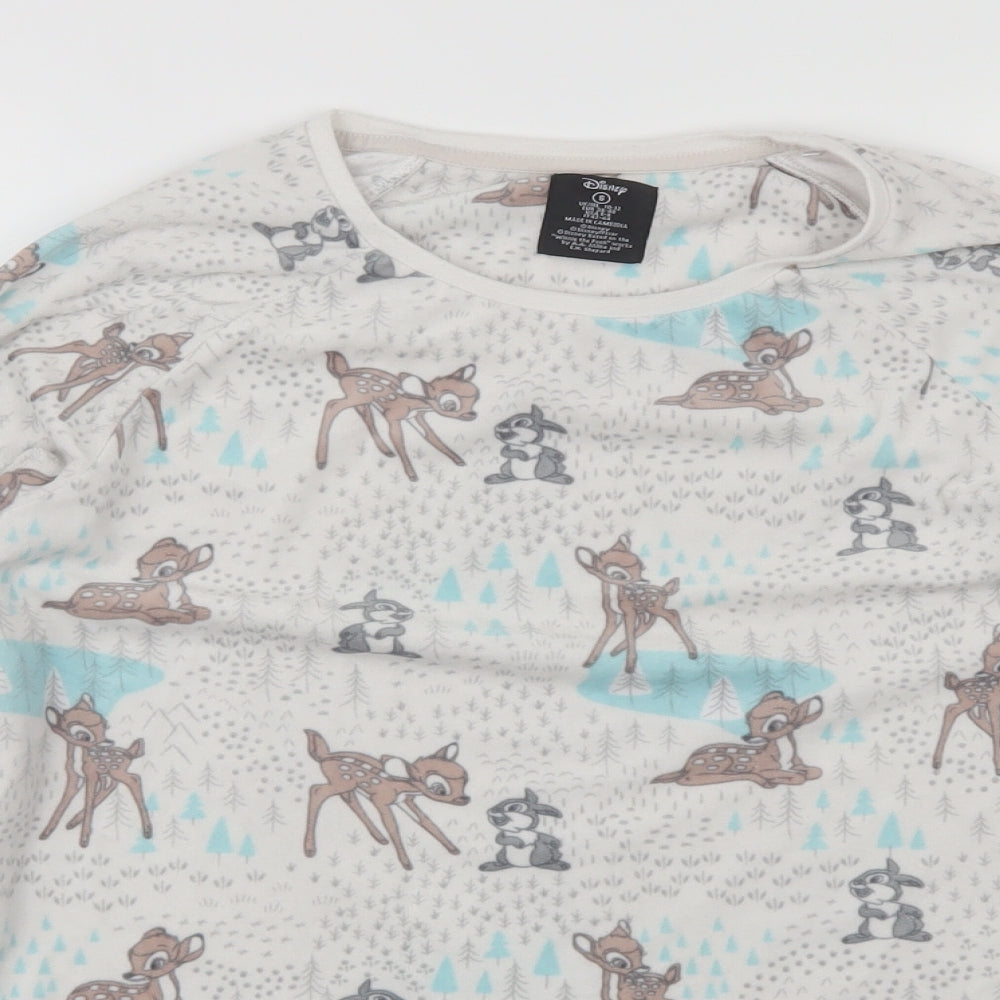 Love to Lounge Womens White  Polyester Top Pyjama Top Size S   - Disney