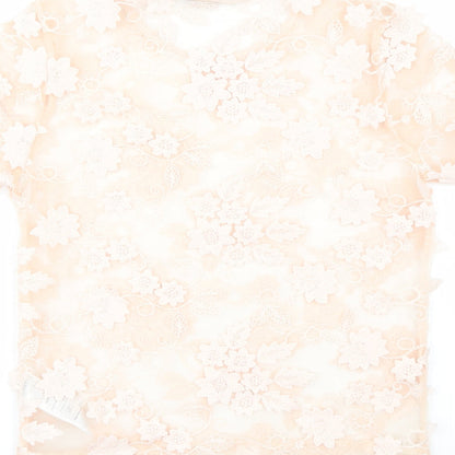 Womens UK Size 8 New Look Pink Basic Blouse