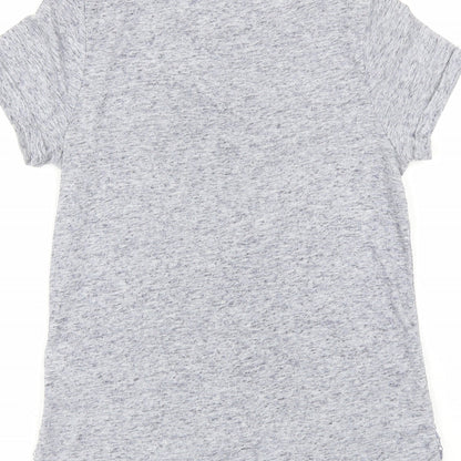 NEXT Womens Blue  Polyester Basic T-Shirt Size 6 Round Neck