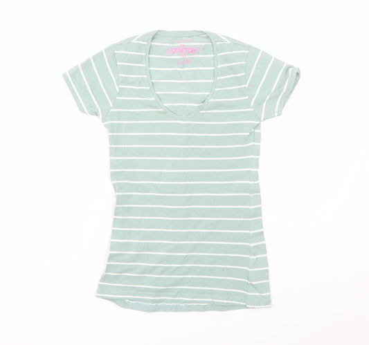 Womens UK Size 6 Atmosphere Green Basic T-Shirt
