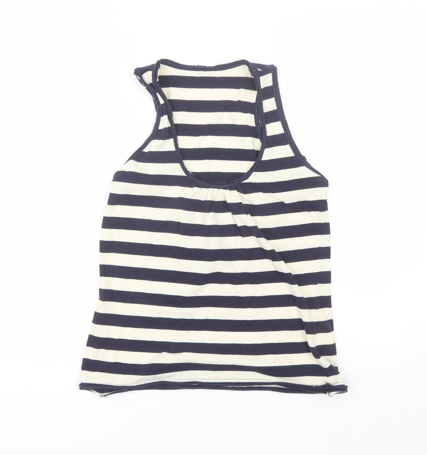 Womens UK Size S Preworn Blue Basic Tank
