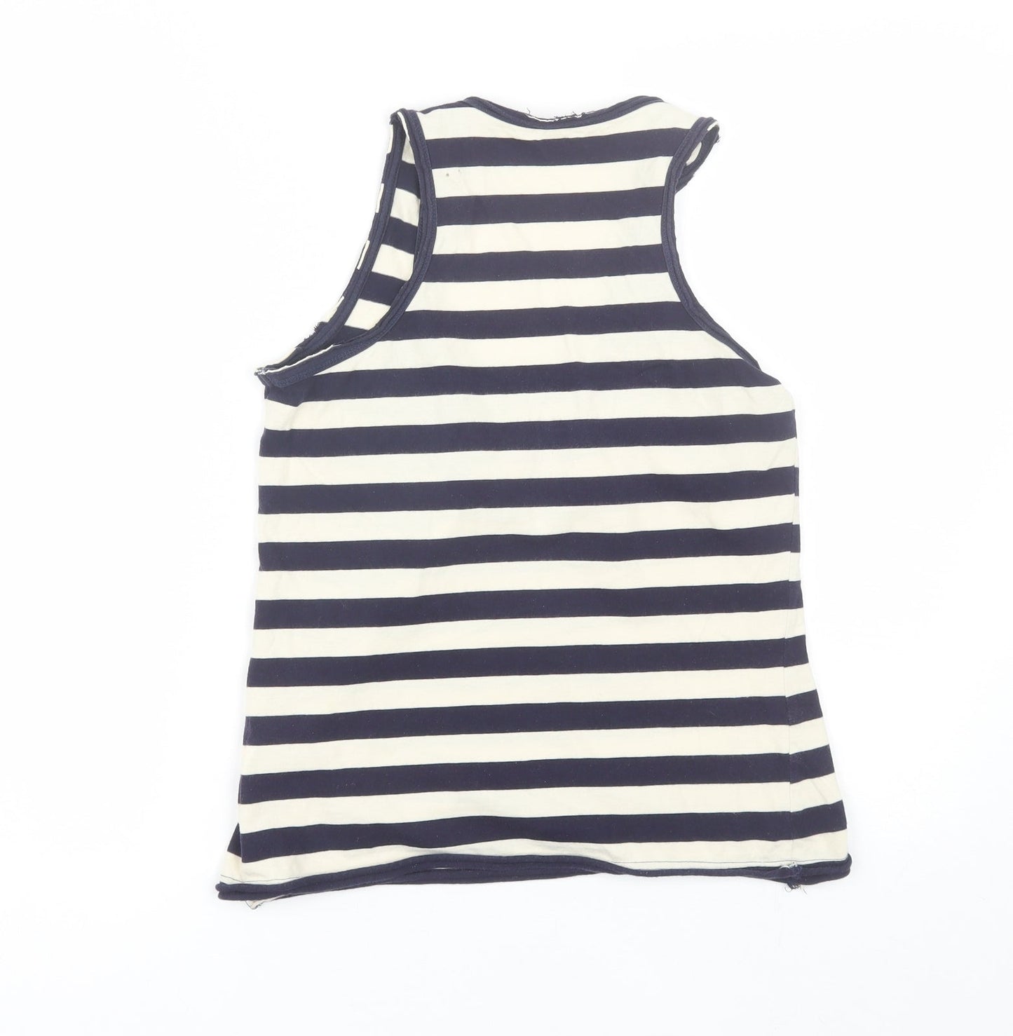 Womens UK Size S Preworn Blue Basic Tank