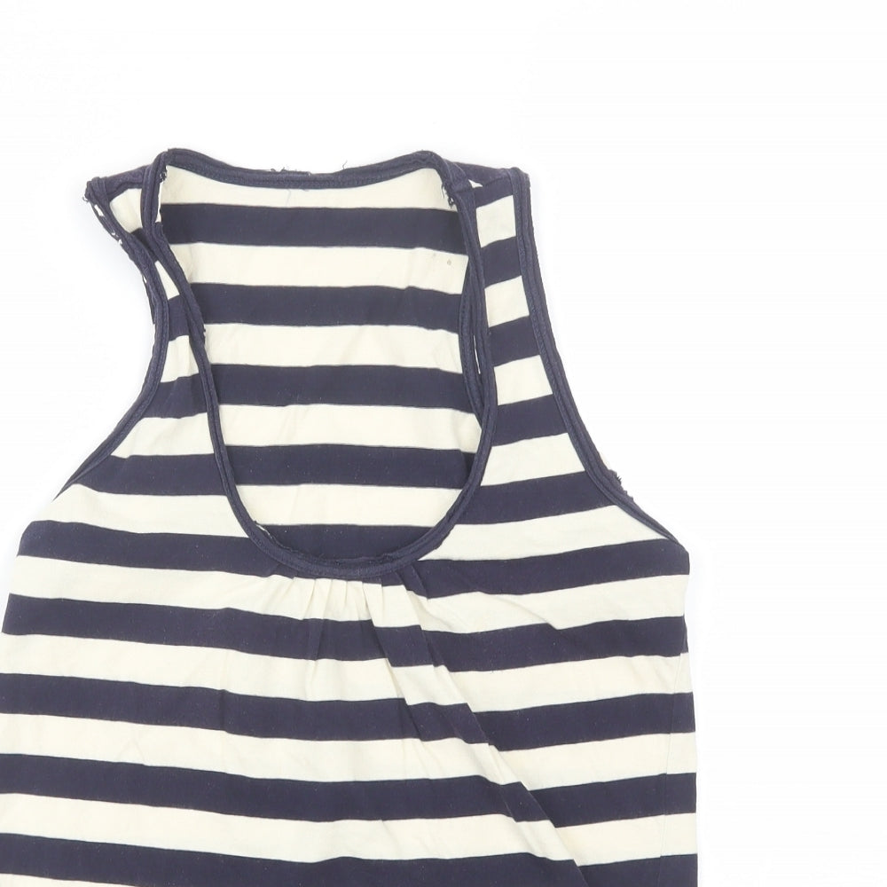 Womens UK Size S Preworn Blue Basic Tank