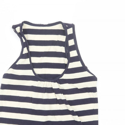 Womens UK Size S Preworn Blue Basic Tank