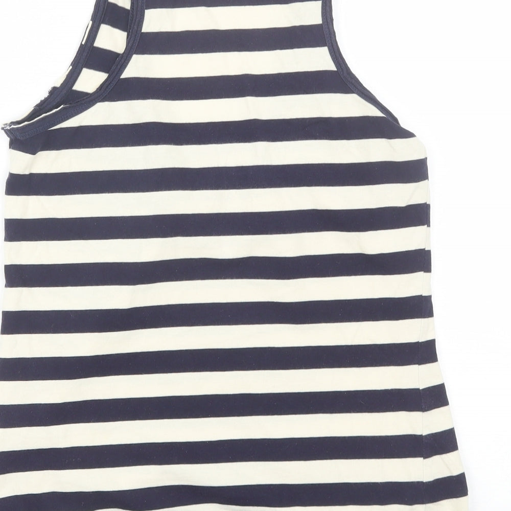 Womens UK Size S Preworn Blue Basic Tank