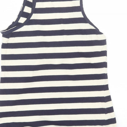Womens UK Size S Preworn Blue Basic Tank