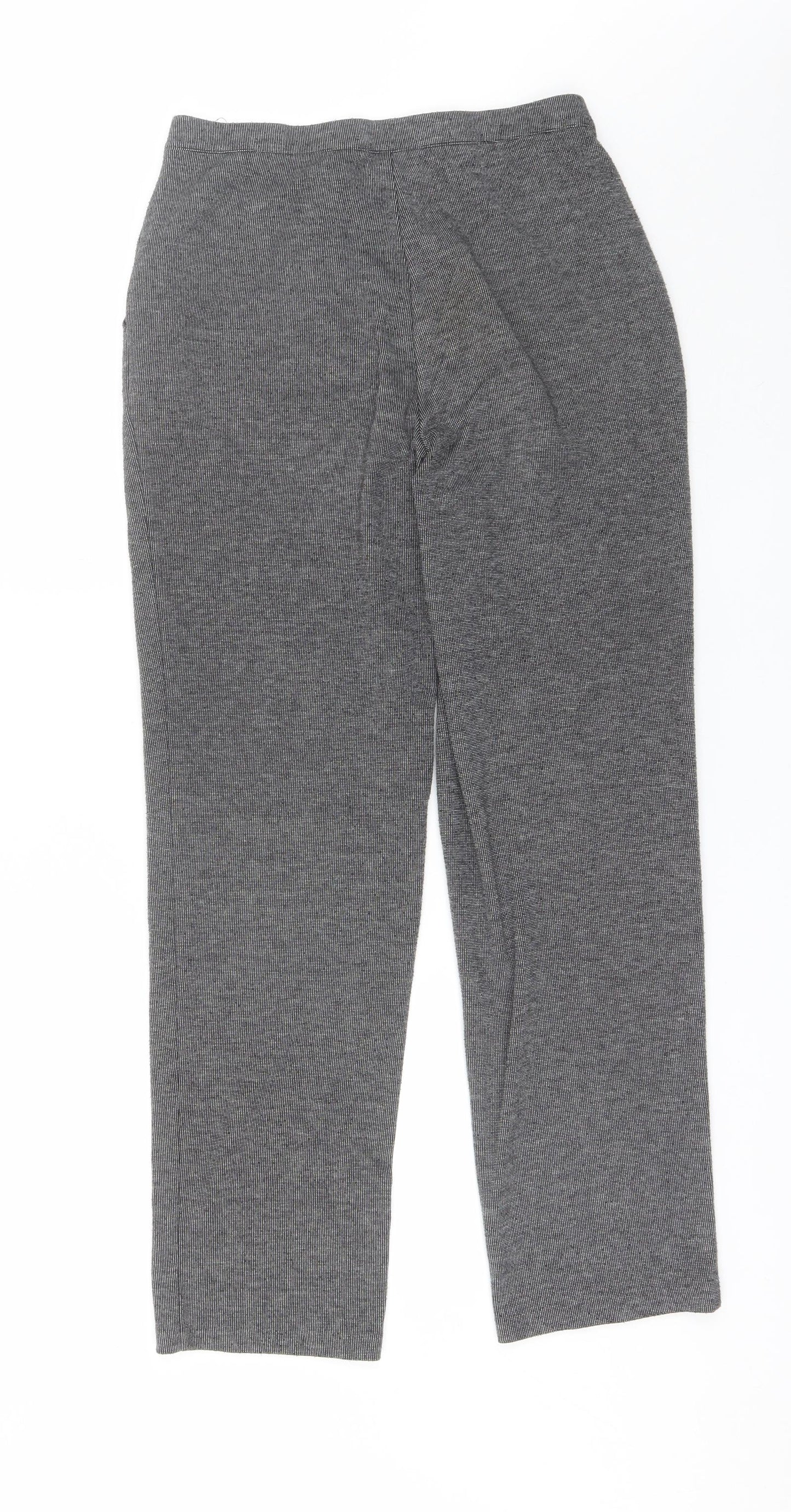 Womens UK Size 10 Marks and Spencer Regular Fit  Grey Trousers