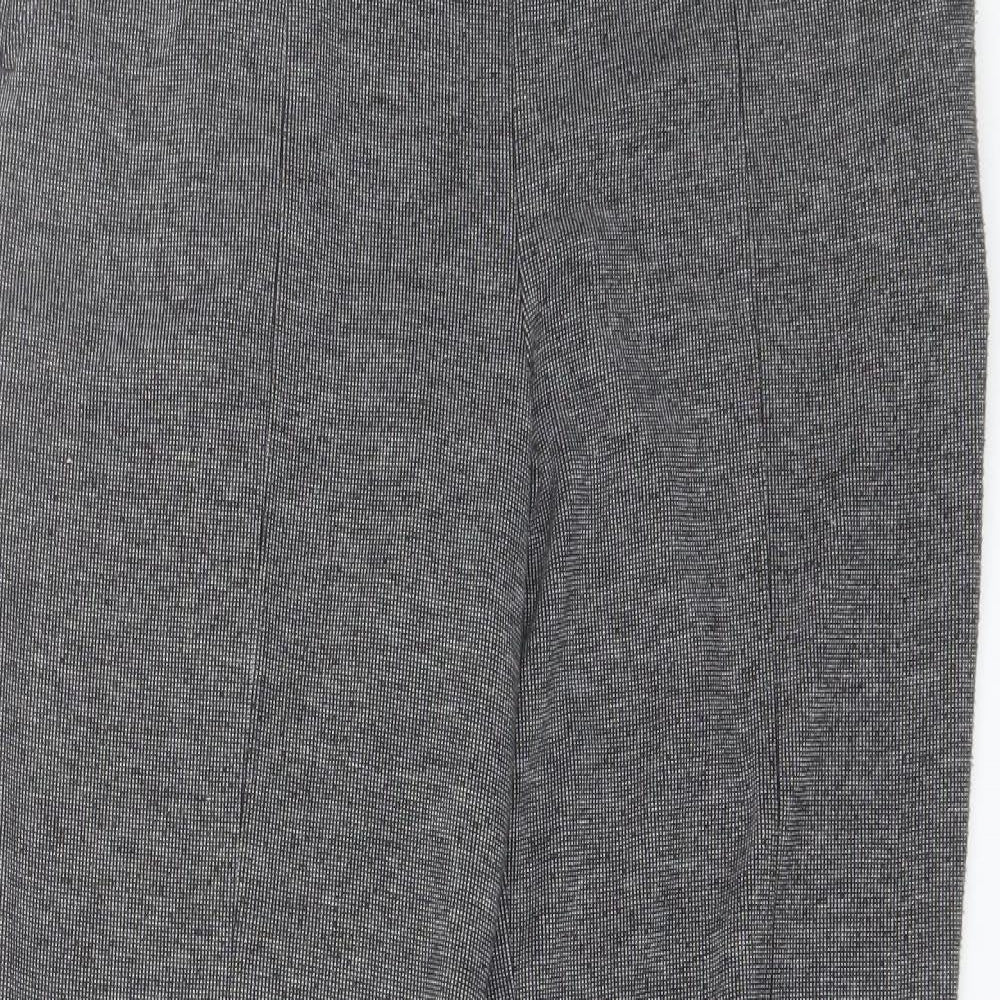 Womens UK Size 10 Marks and Spencer Regular Fit  Grey Trousers