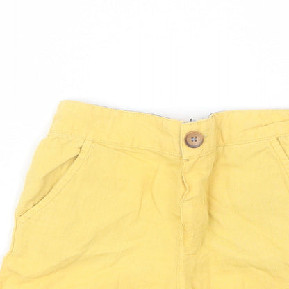 Preworn Baby Yellow  Cotton Cropped Trousers Size 18-24 Months
