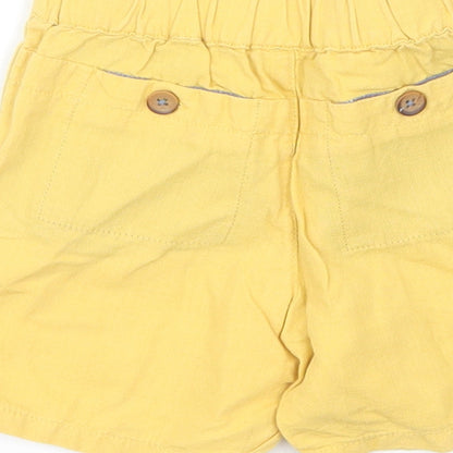 Preworn Baby Yellow  Cotton Cropped Trousers Size 18-24 Months