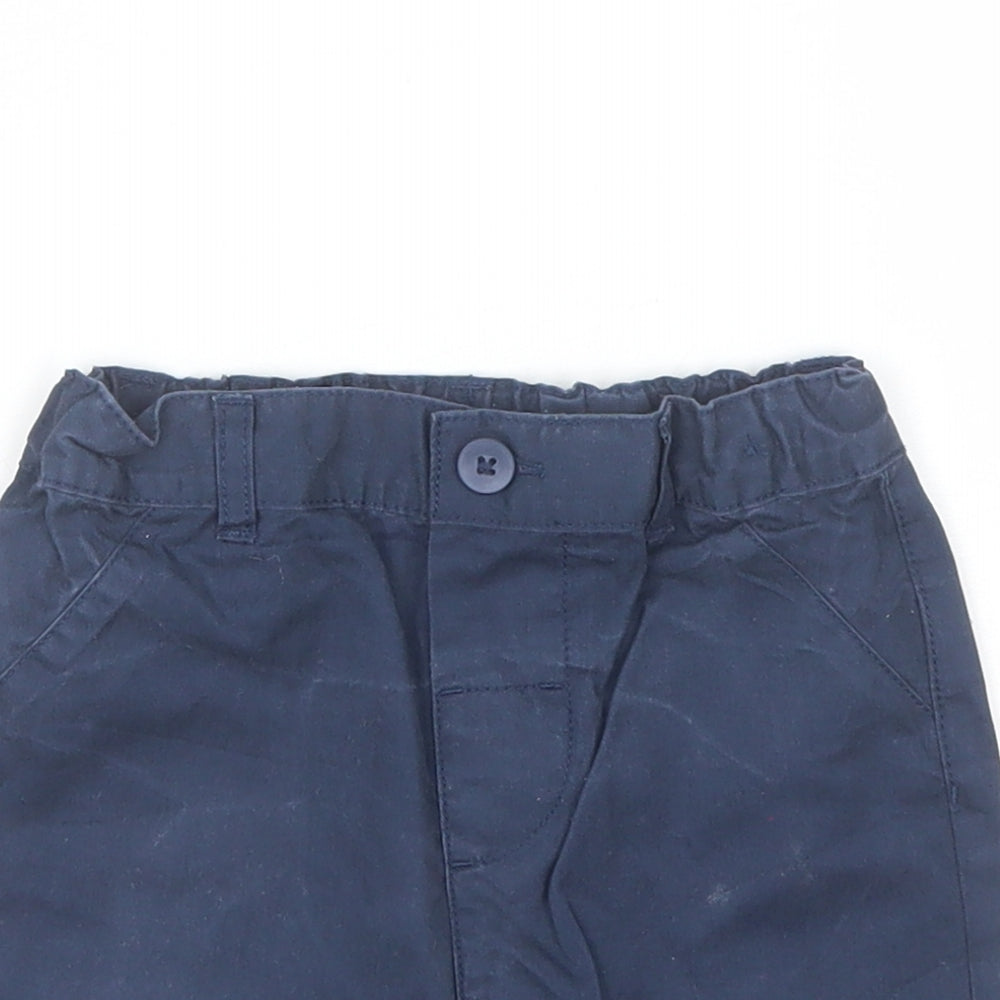 Primark Baby Blue  Cotton Cropped Trousers Size 18-24 Months