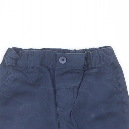 Primark Baby Blue  Cotton Cropped Trousers Size 18-24 Months