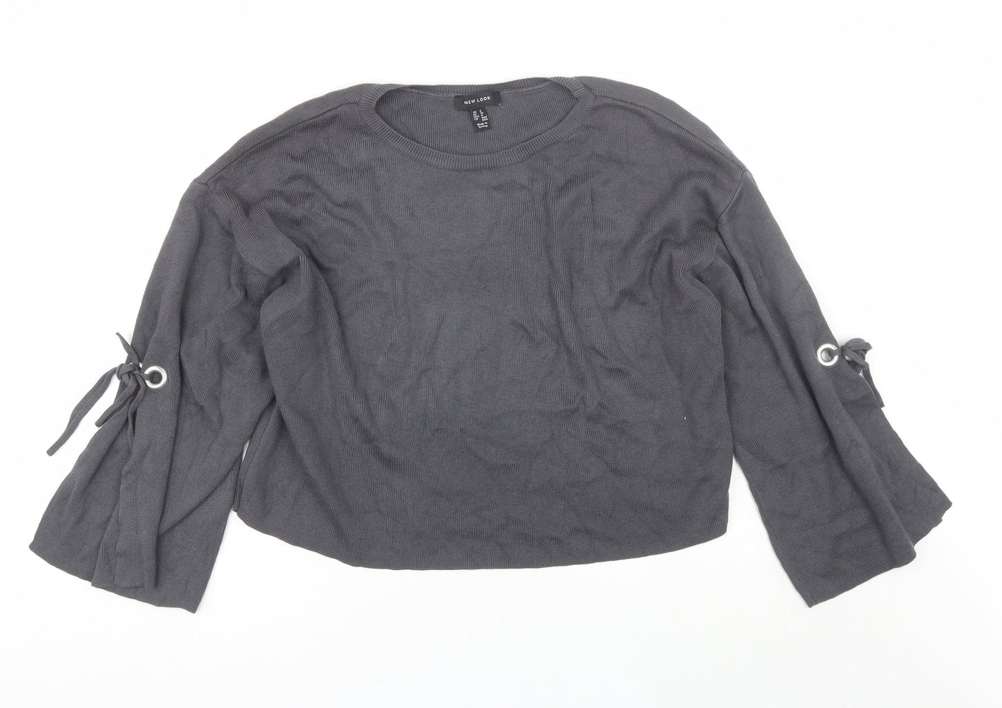 Womens UK Size 8 New Look Grey Pullover Jumper