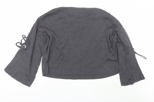 Womens UK Size 8 New Look Grey Pullover Jumper