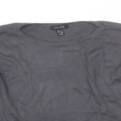 Womens UK Size 8 New Look Grey Pullover Jumper
