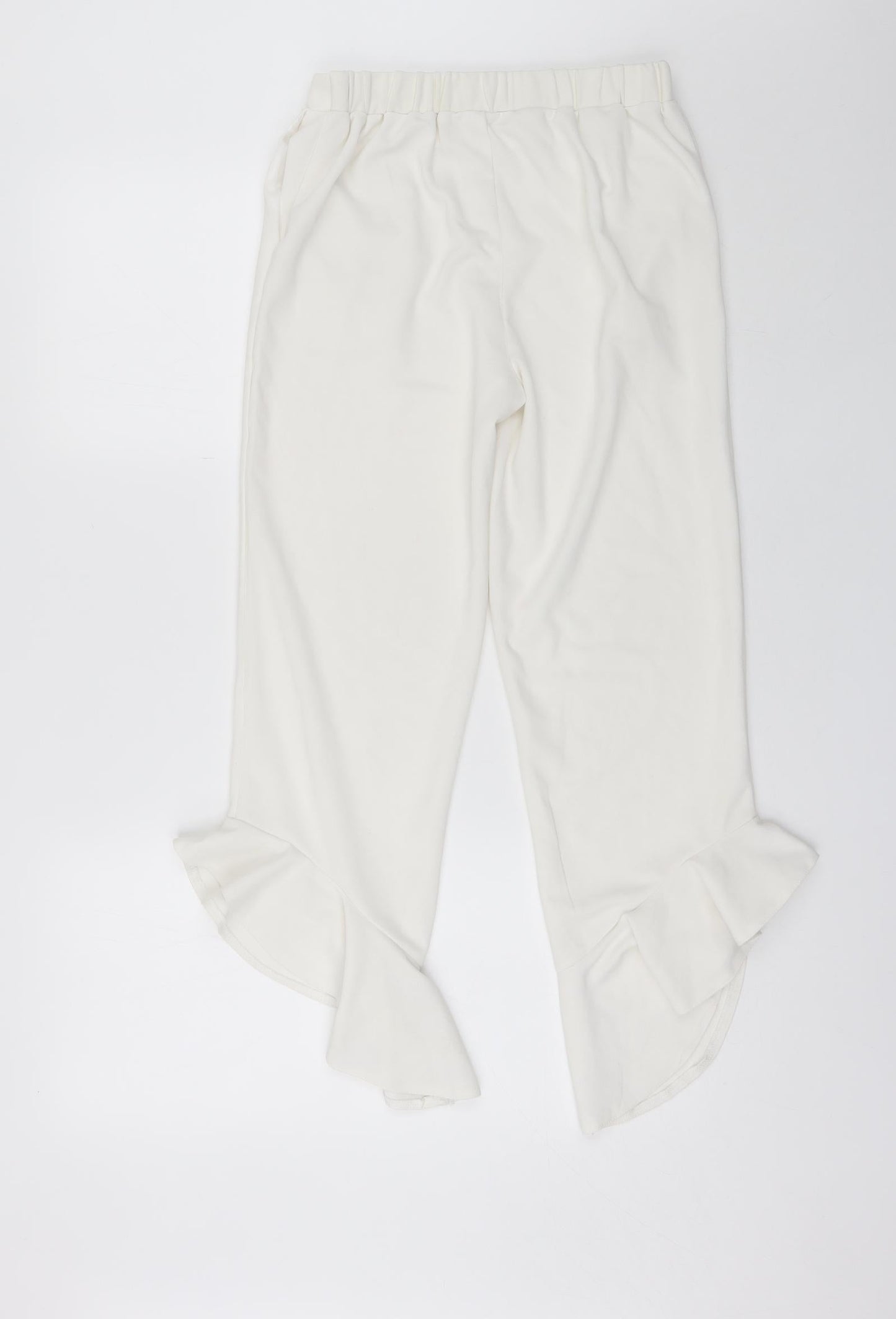 Womens UK Size M Cherry Koko Regular Fit Bloomer White Trousers