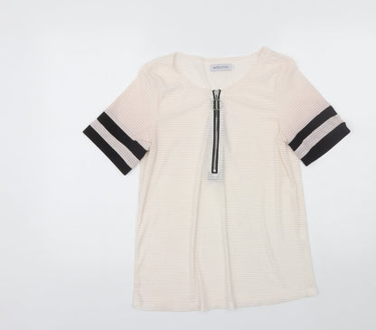 Womens UK Size S MissLook Pink Basic Blouse