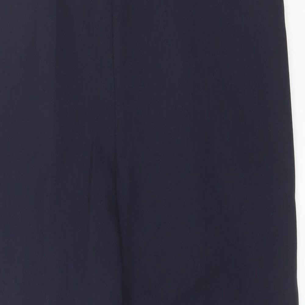 Womens UK Size 10 NSF Regular Fit Capri Blue Trousers