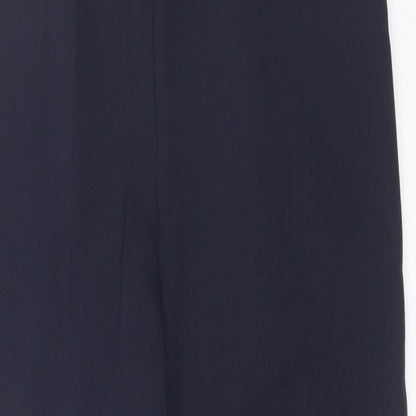 Womens UK Size 10 NSF Regular Fit Capri Blue Trousers