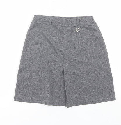 Adams Girls Grey  Polyester Pleated Skirt Size 9 Years  Regular