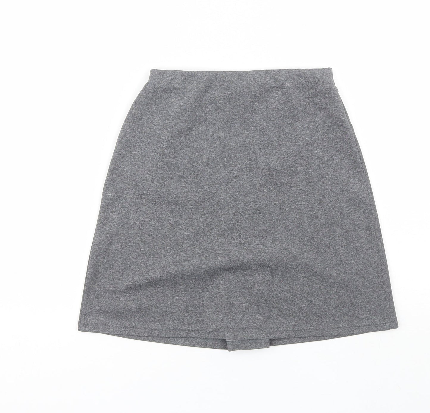 Adams Girls Grey  Polyester Pleated Skirt Size 9 Years  Regular