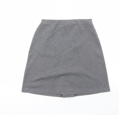 Adams Girls Grey  Polyester Pleated Skirt Size 9 Years  Regular