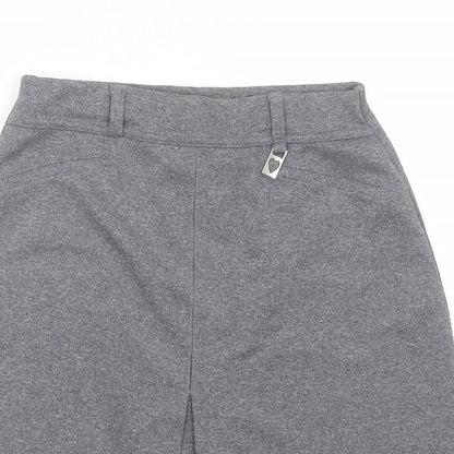 Adams Girls Grey  Polyester Pleated Skirt Size 9 Years  Regular