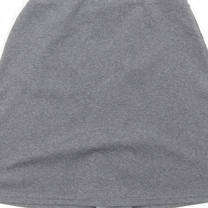Adams Girls Grey  Polyester Pleated Skirt Size 9 Years  Regular