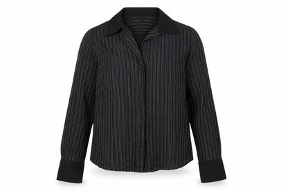 Womens UK Size 14 Select Black Basic Button-Up