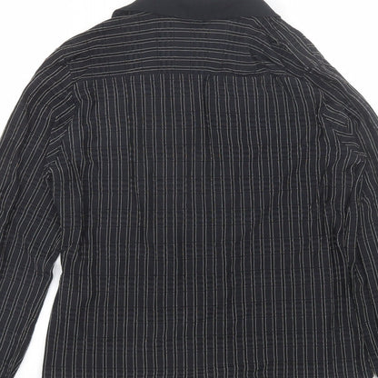 Womens UK Size 14 Select Black Basic Button-Up
