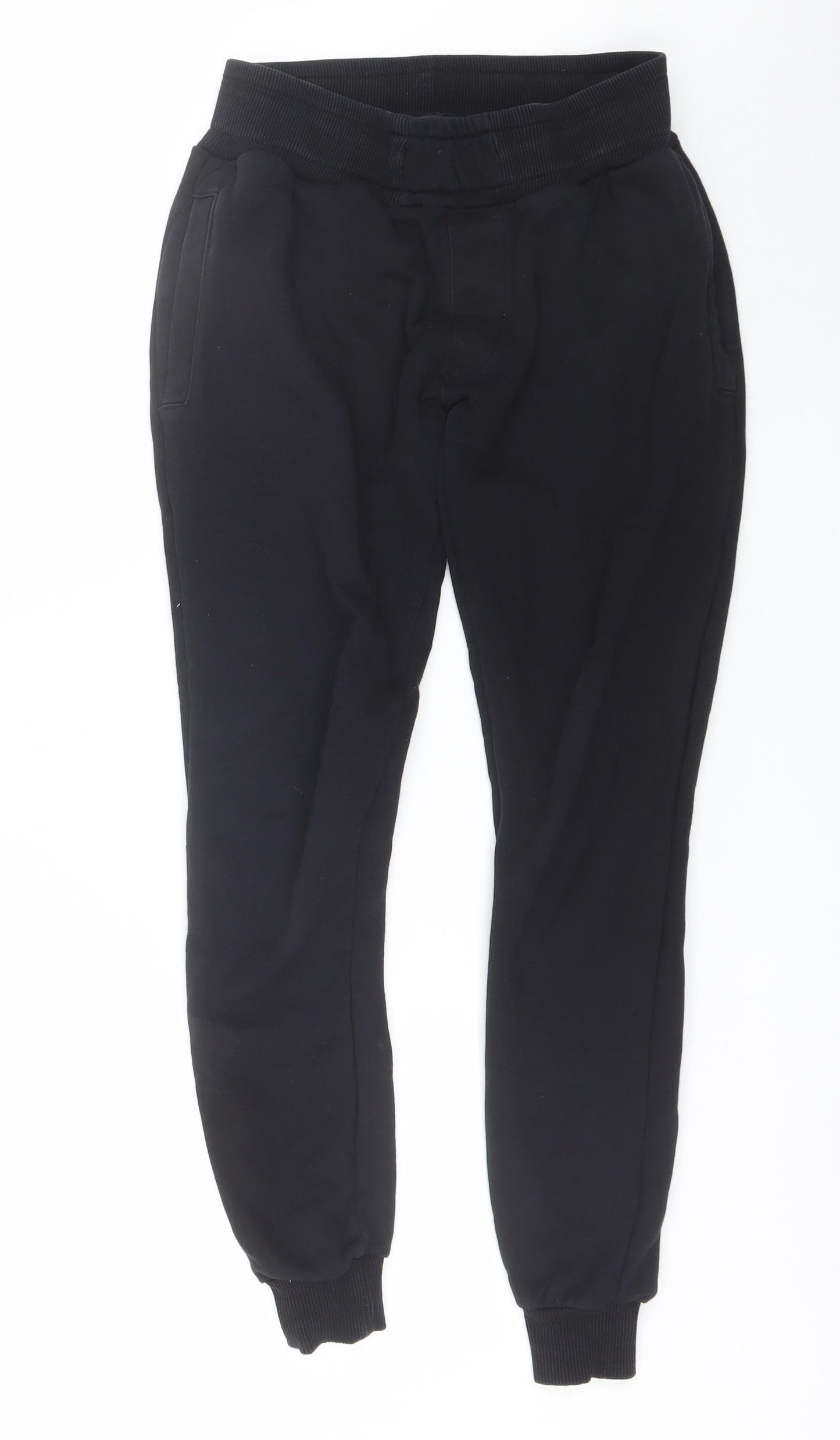304 Womens Black  Cotton Sweatpants Trousers Size S L27 in Regular