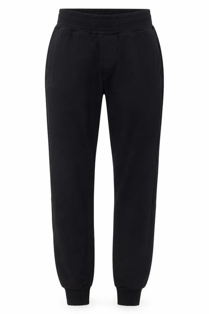 Front view of 304 women’s black cotton sweatpants, size S, 27-inch leg regular