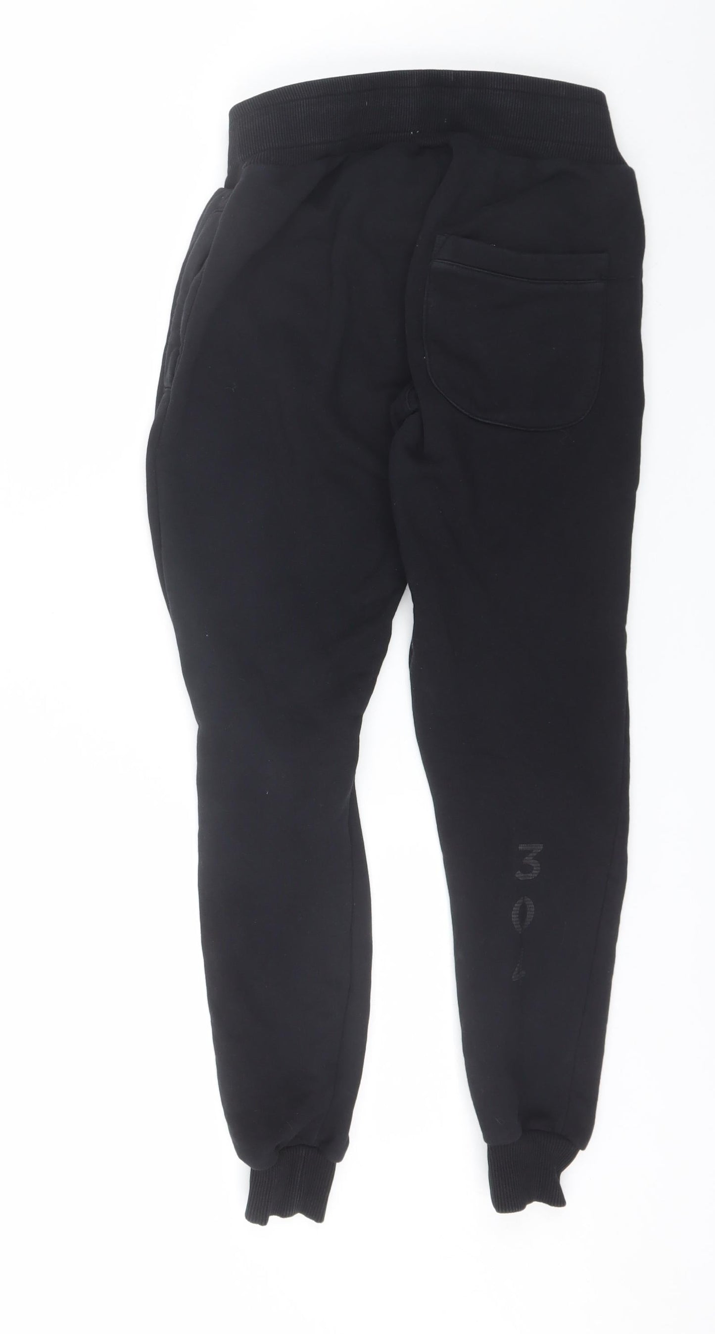 304 Womens Black  Cotton Sweatpants Trousers Size S L27 in Regular